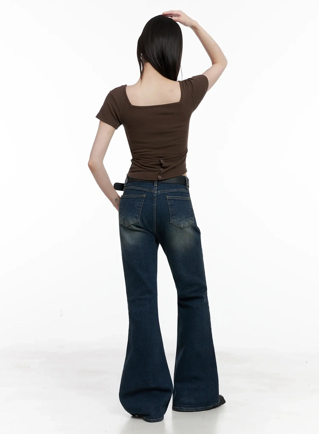 Strappy Square Neck Crop Top IL531