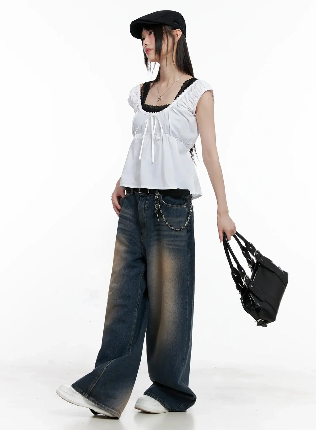 Lace Detail Blouse IL531