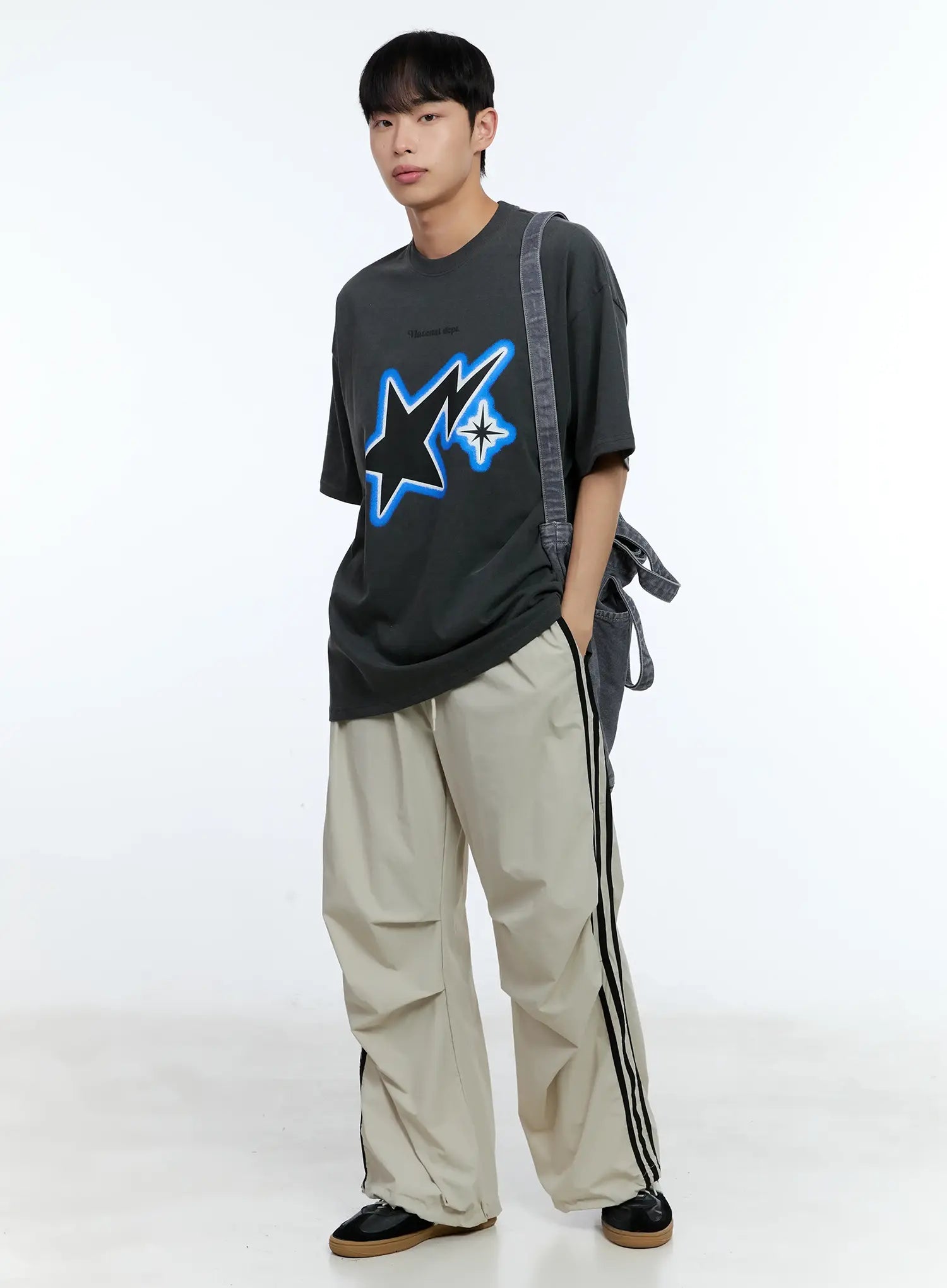 Men's Parachute Nylon Track Pants IL515