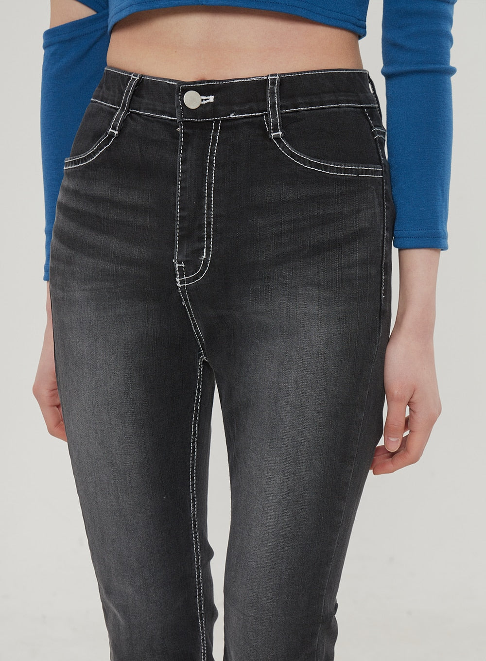 Black Bootcut Jeans BF309