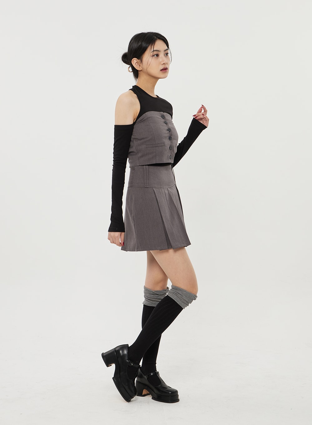 Pleated Mini Skirt BF314