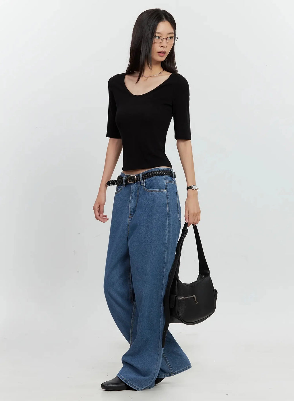 Basic 3/4-Sleeve Top IL528