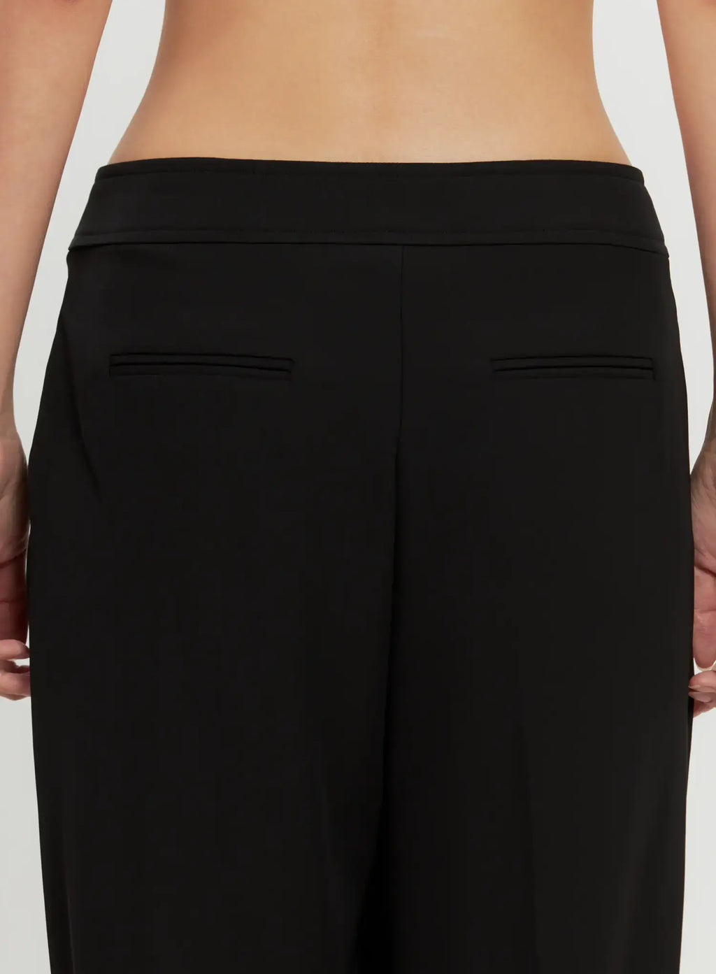 Chic Pintuck Wide-Leg Slacks IS516