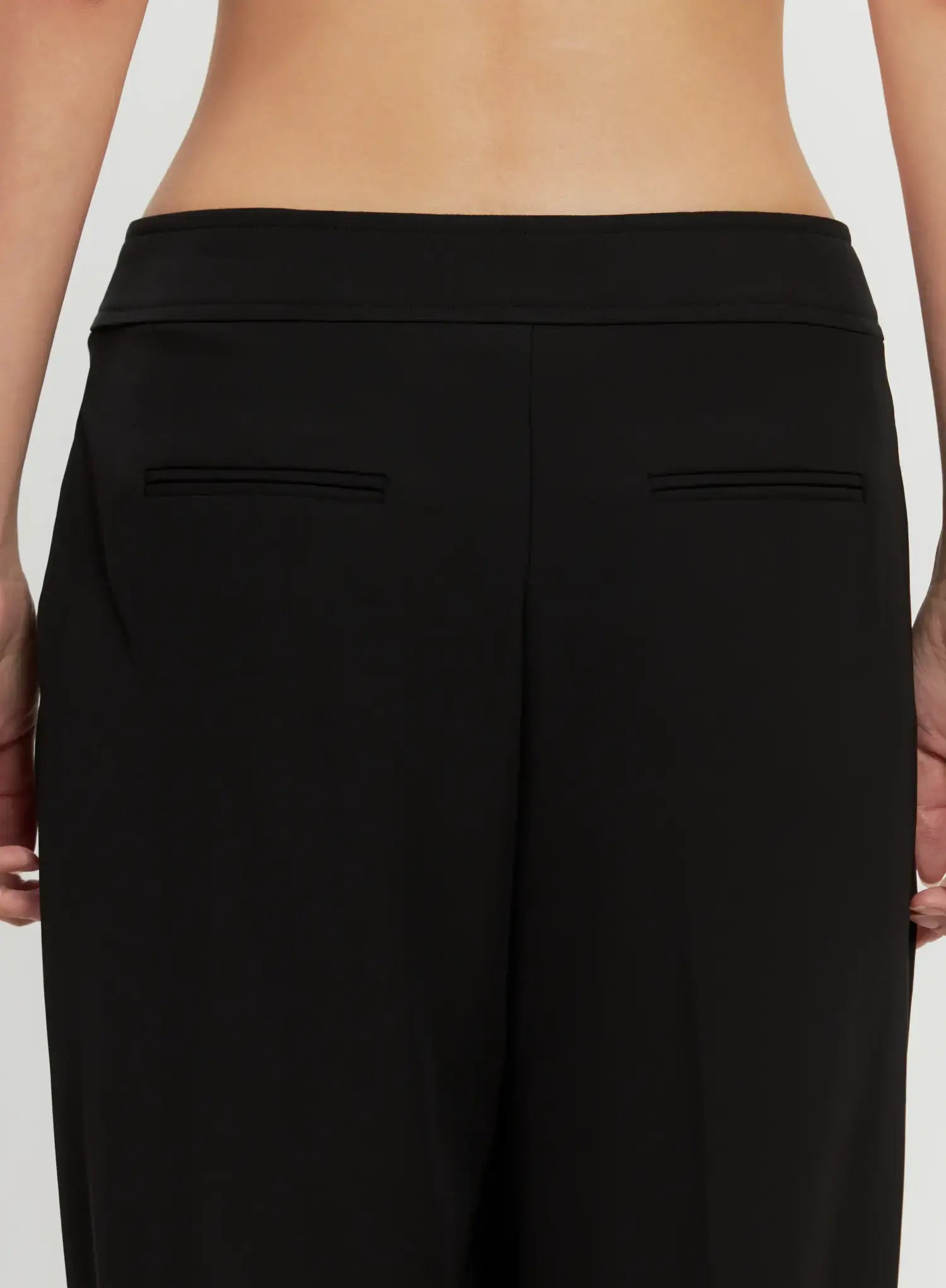 Chic Pintuck Wide-Leg Slacks IS516