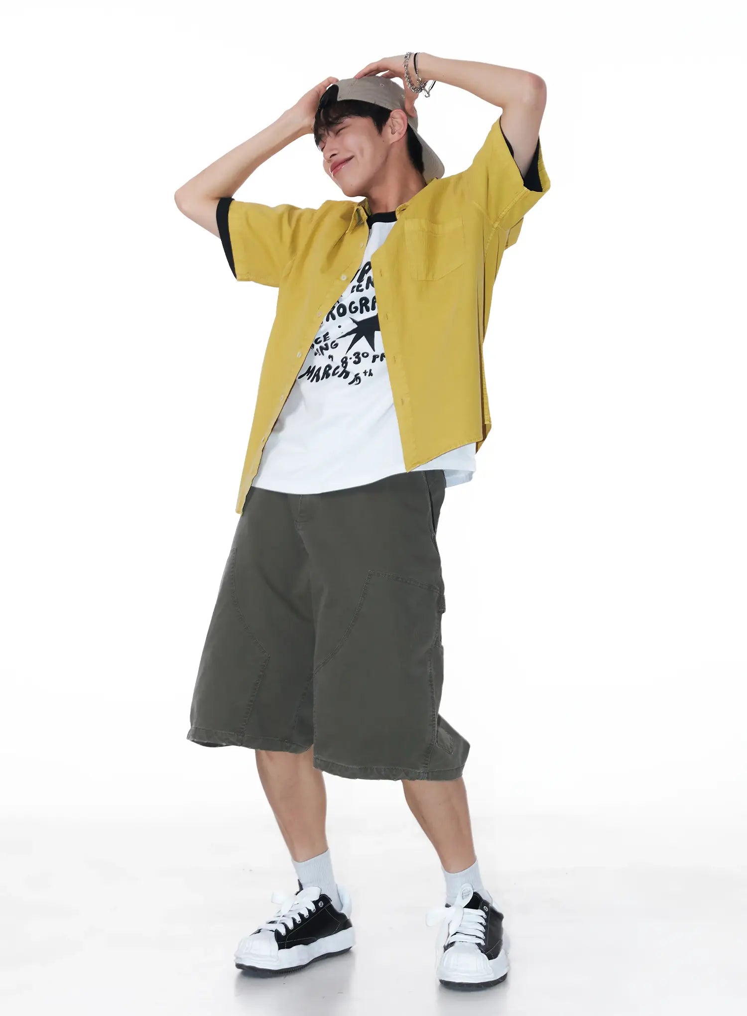 Men's Wide-Fit Bermuda Shorts IU519