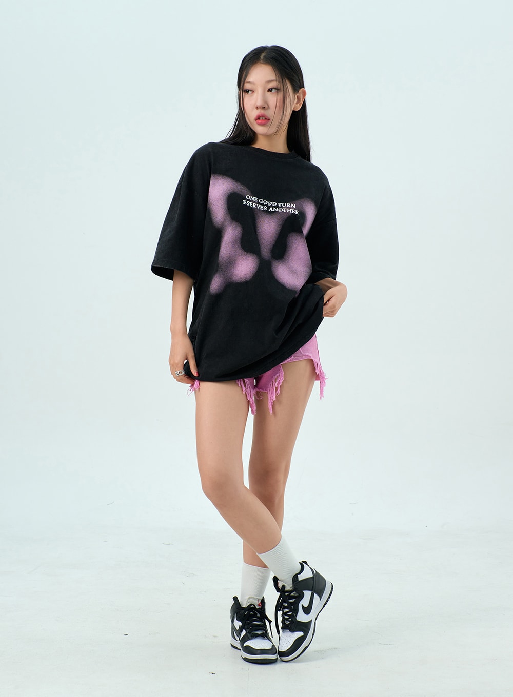 Ripped Color Shorts BU308