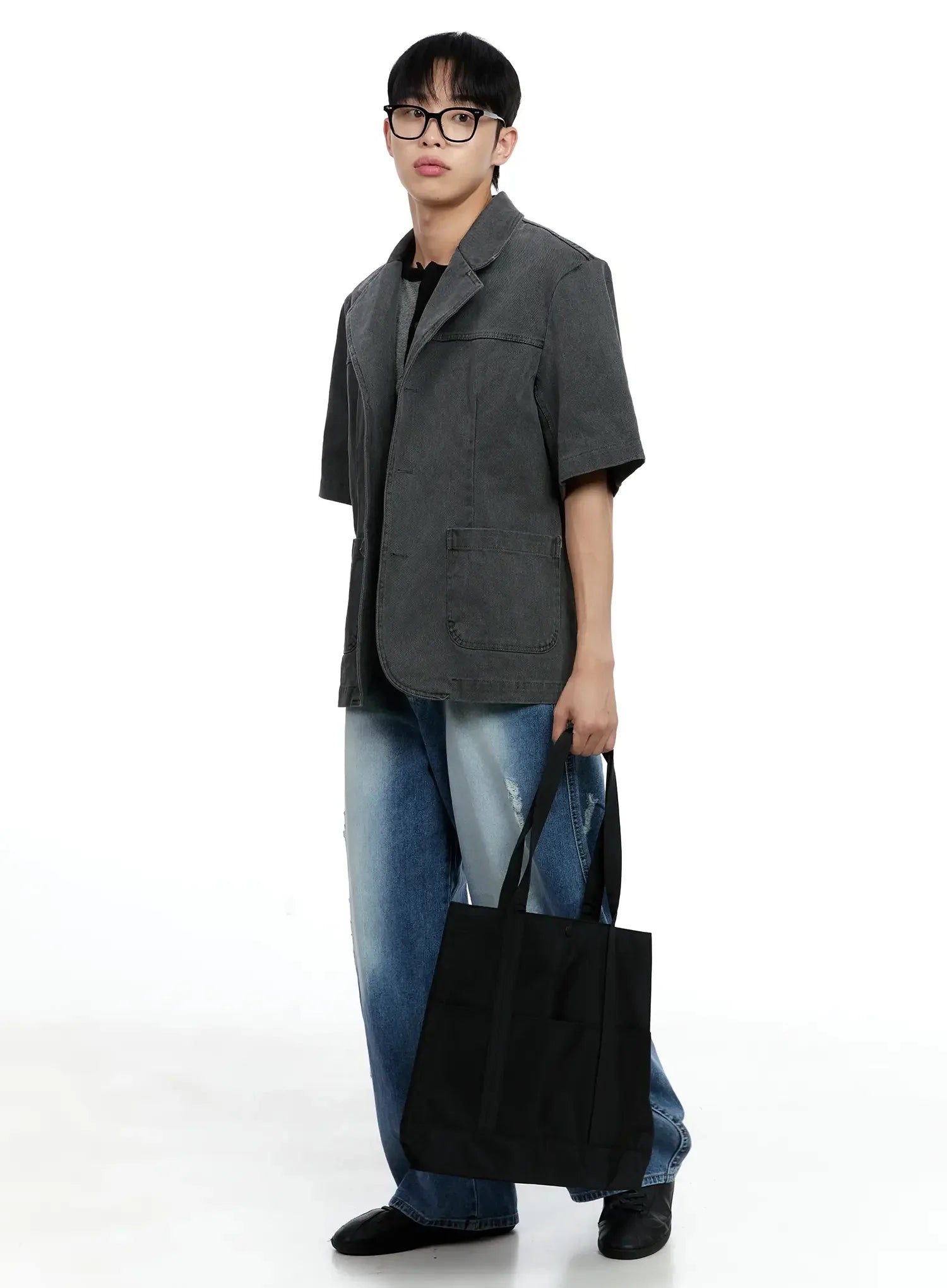 Men's Short-Sleeve Button-Up IG520