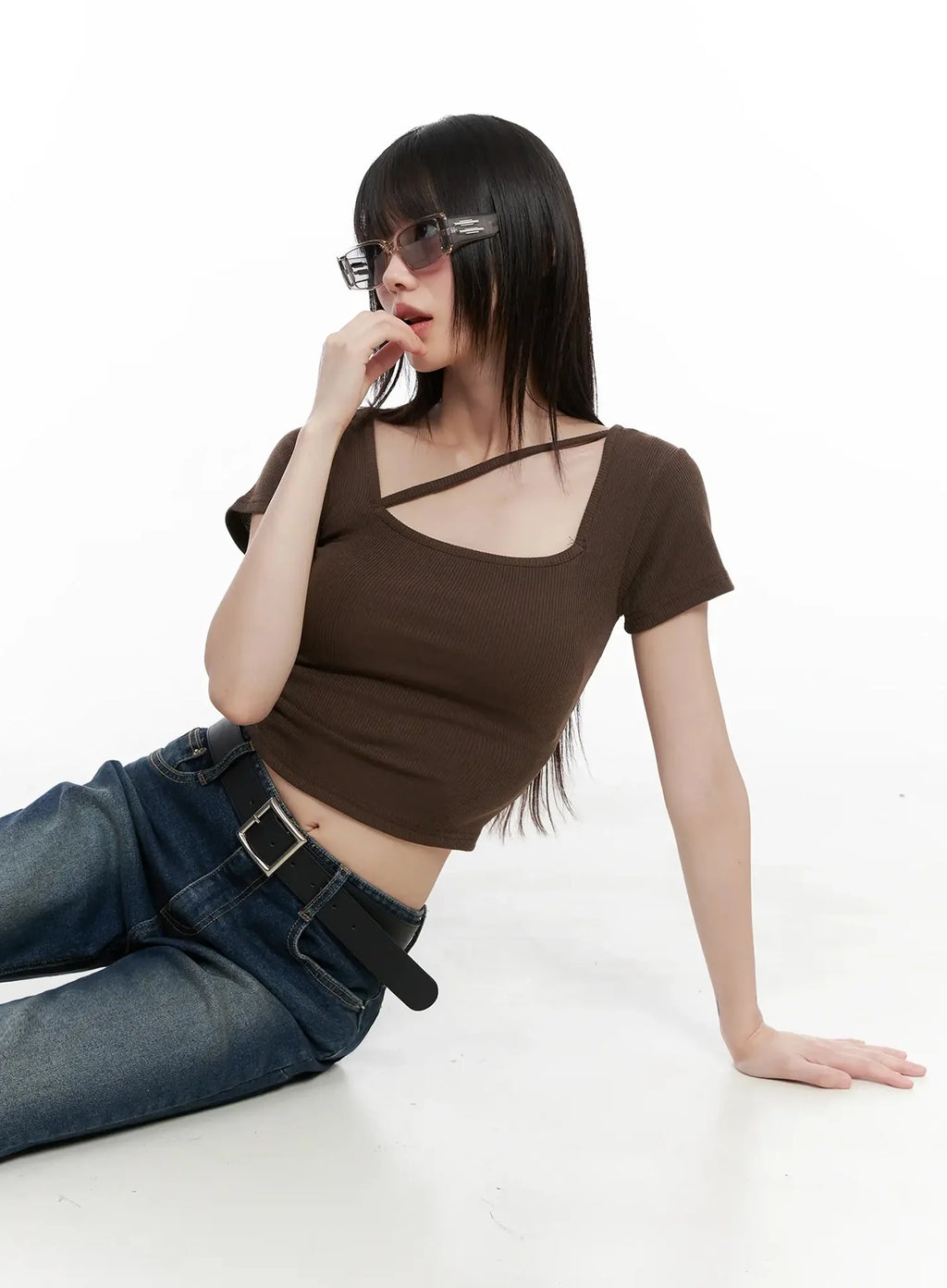 Strappy Square Neck Crop Top IL531