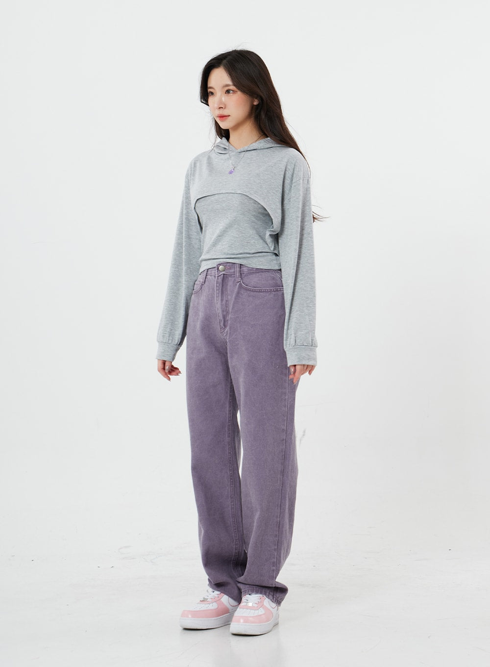 Basic Cami Top and Bolero Hoodie Set BS13