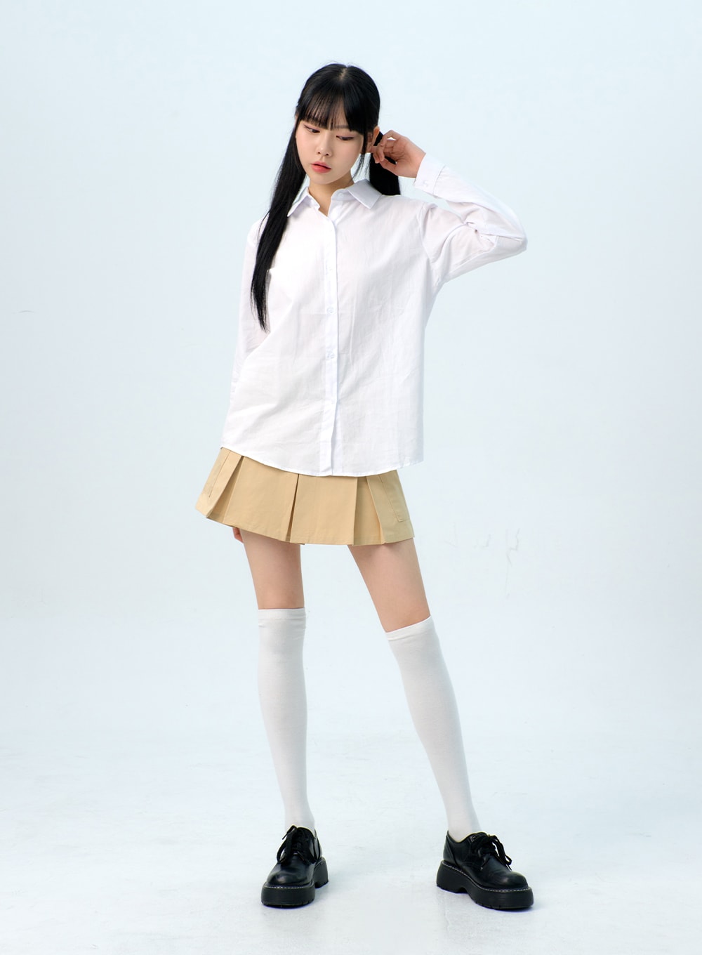 Solid Button Down Shirt IG312