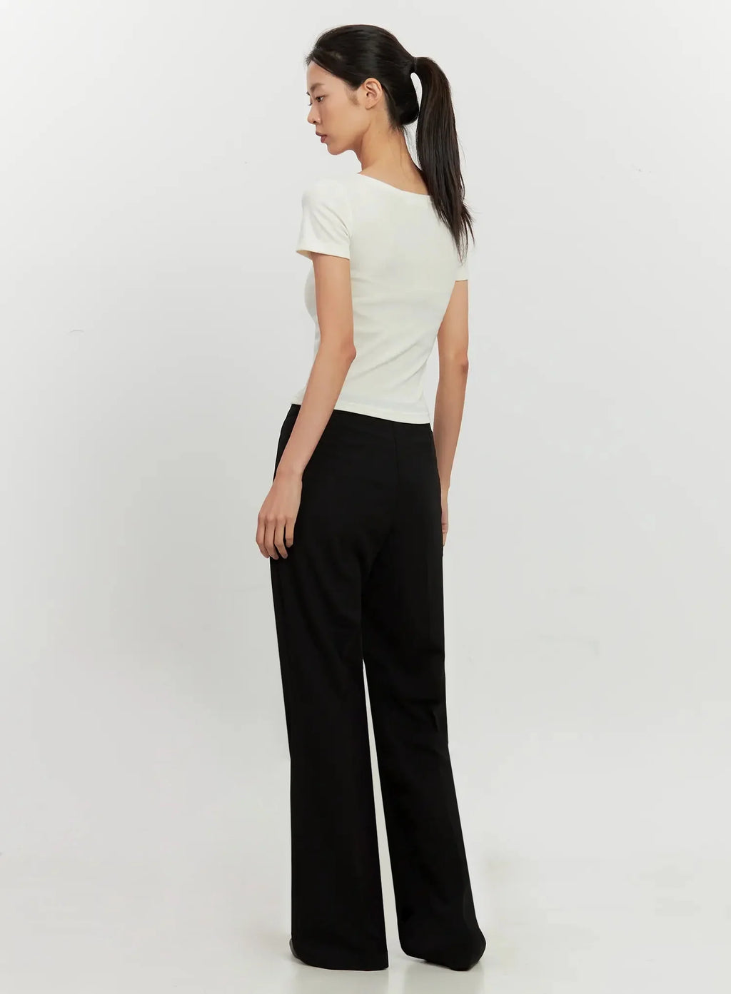 High-Waist Flare Trousers IL528