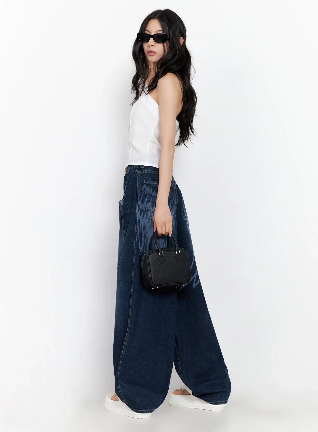 Buttoned Halter Neck Top IG508