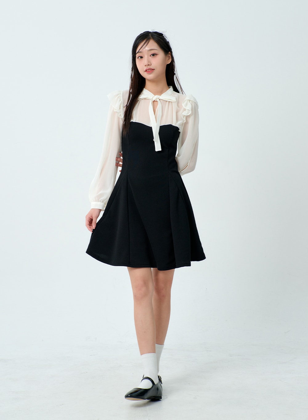 Cut Out Sleeve Mini Dress BM329