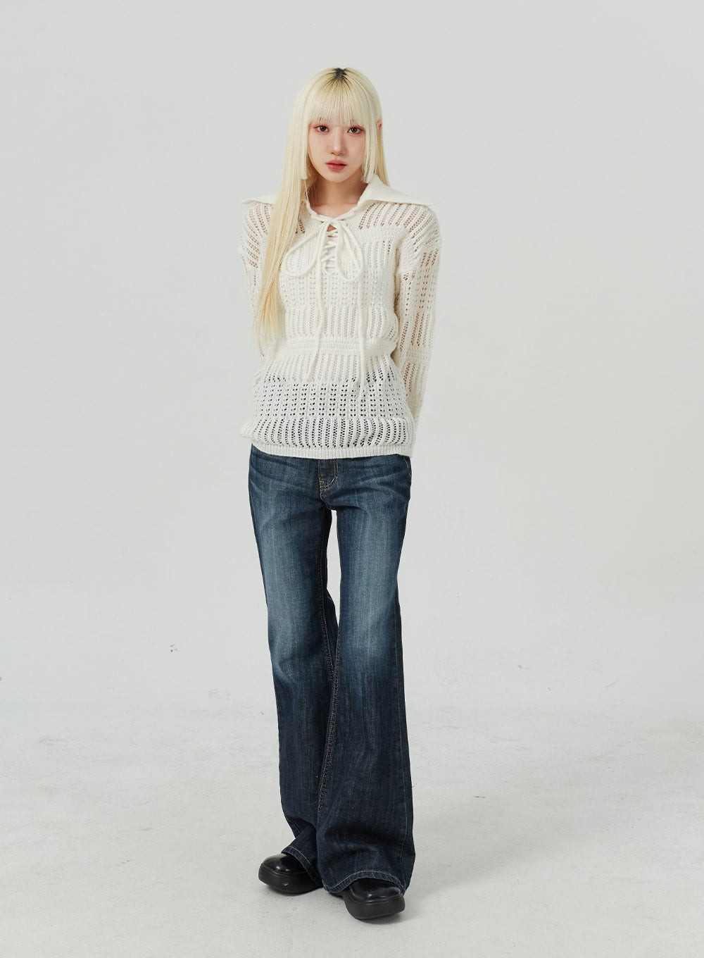 Dark Wash Bootcut Jeans BM322