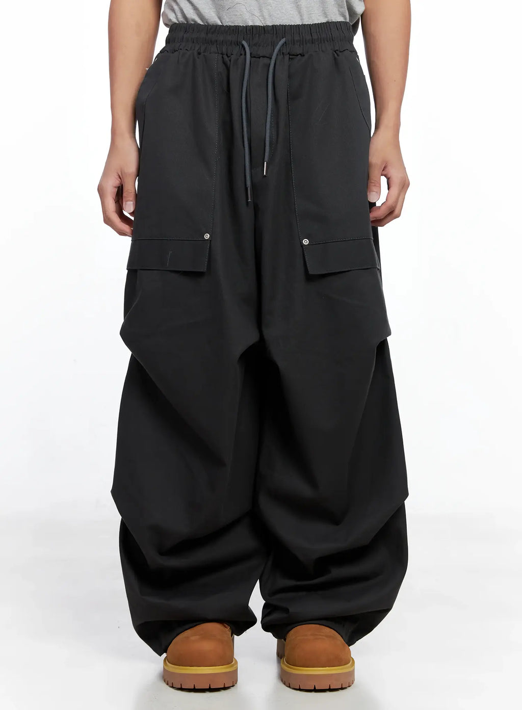 Men's Parachute Wide Pants IO506