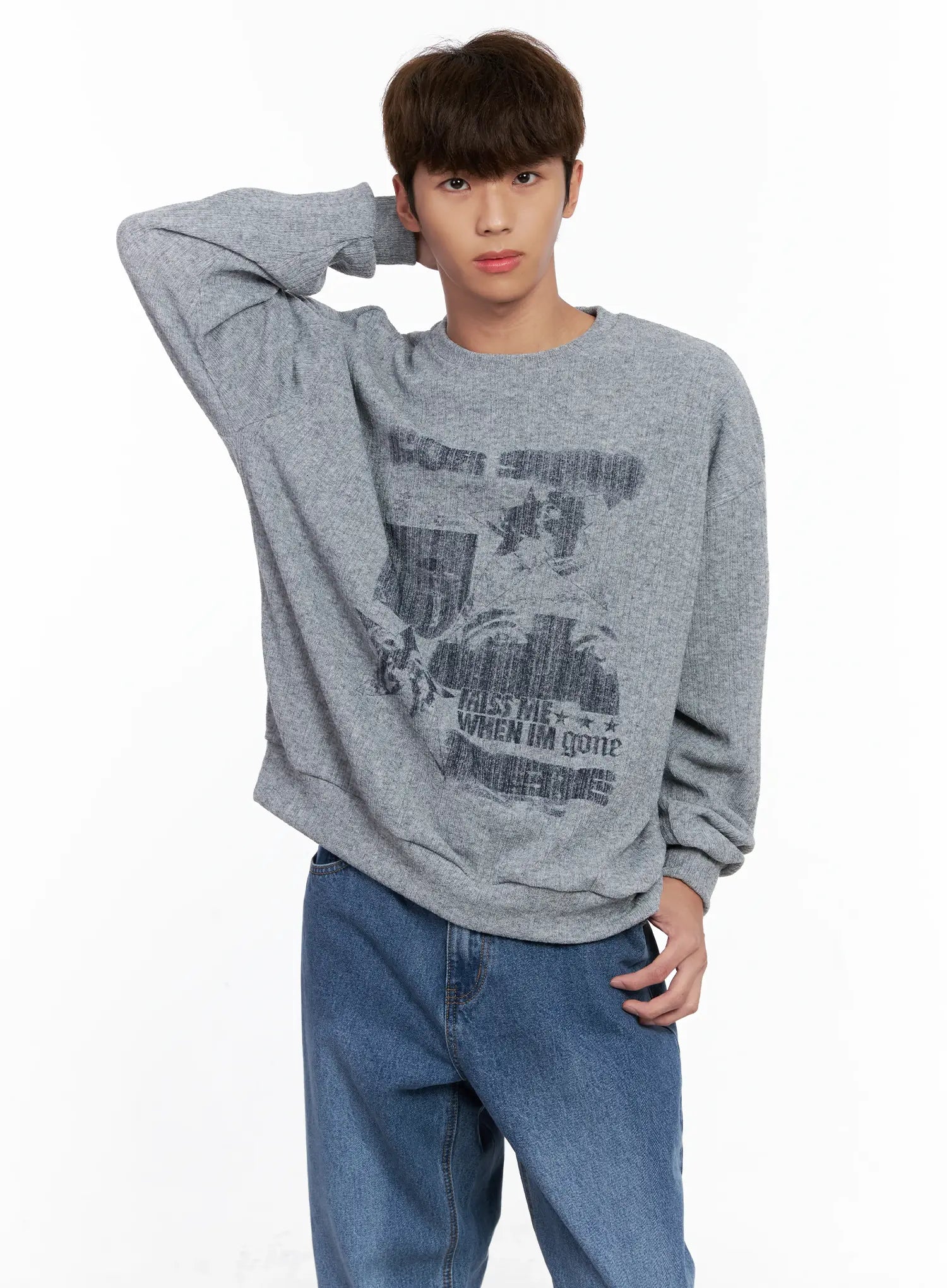 Men's Graphic Sweater IO506