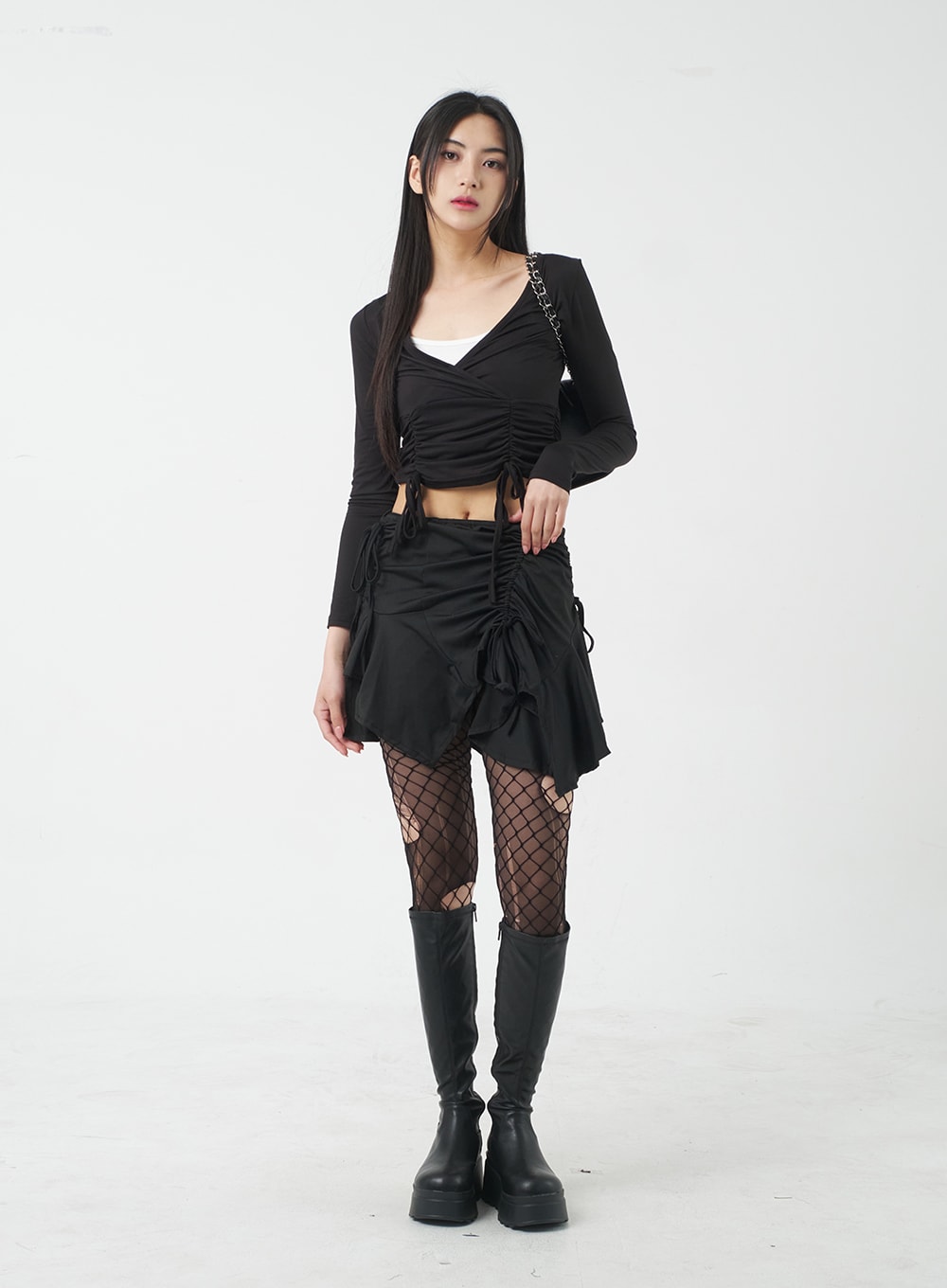 V-Neck Cropped Top BY309