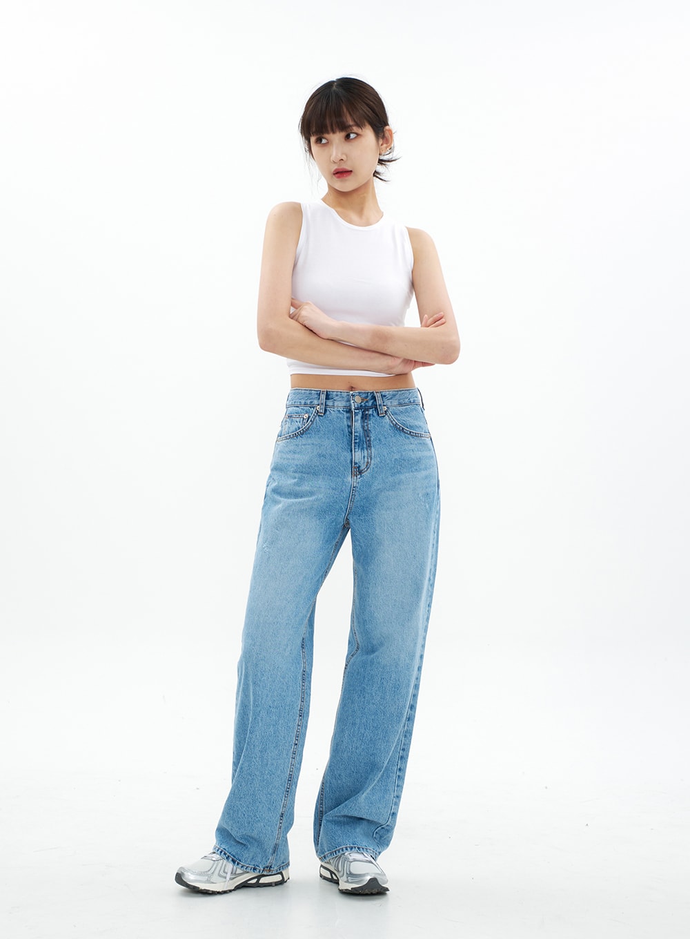 Round Neck Cropped Tank Top CA05