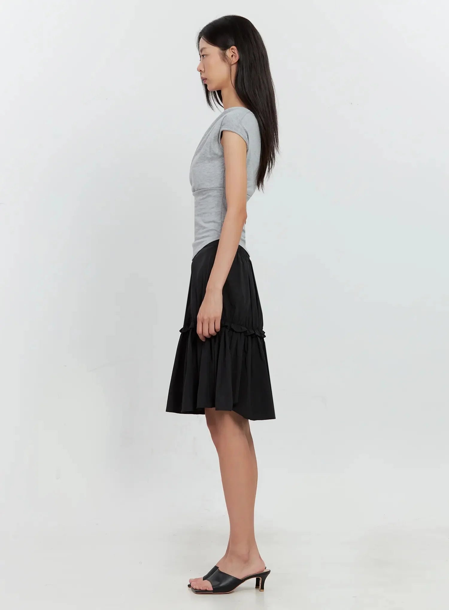 Off-Shoulder Draped Top IL528