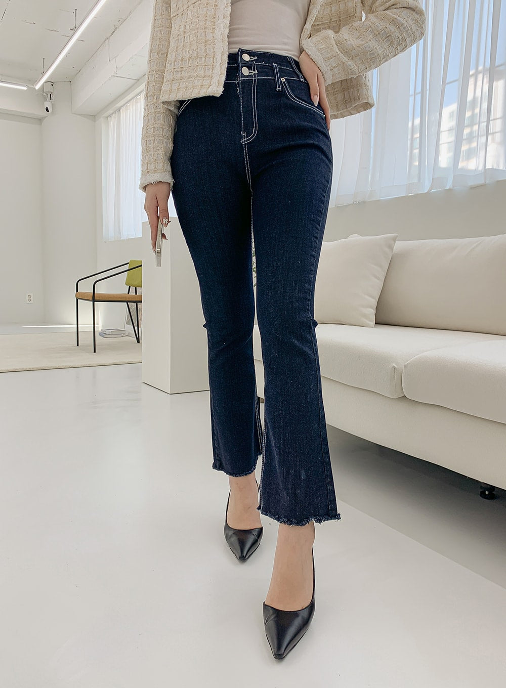 High Waist Bootcut Jeans IM12