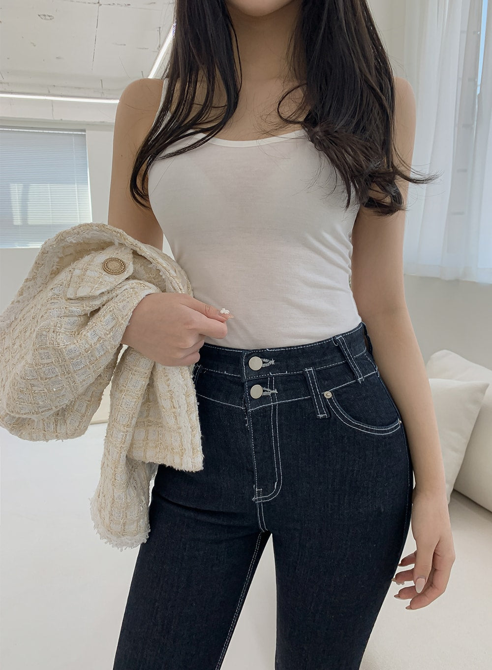 High Waist Bootcut Jeans IM12