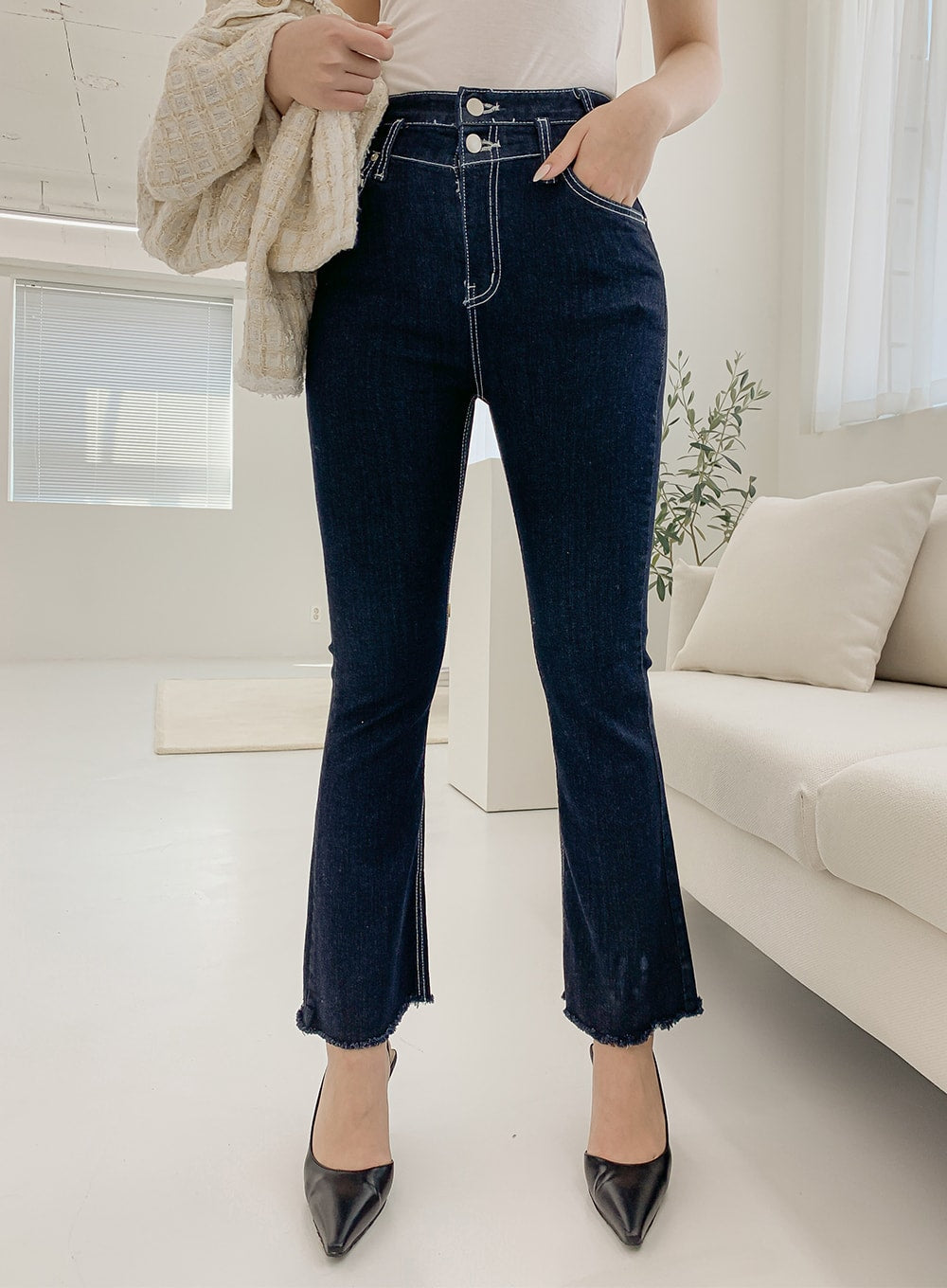 High Waist Bootcut Jeans IM12