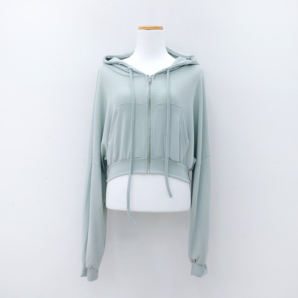 Cropped Zip Up Hoodie IM12