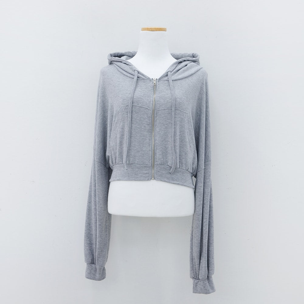 Cropped Zip Up Hoodie IM12