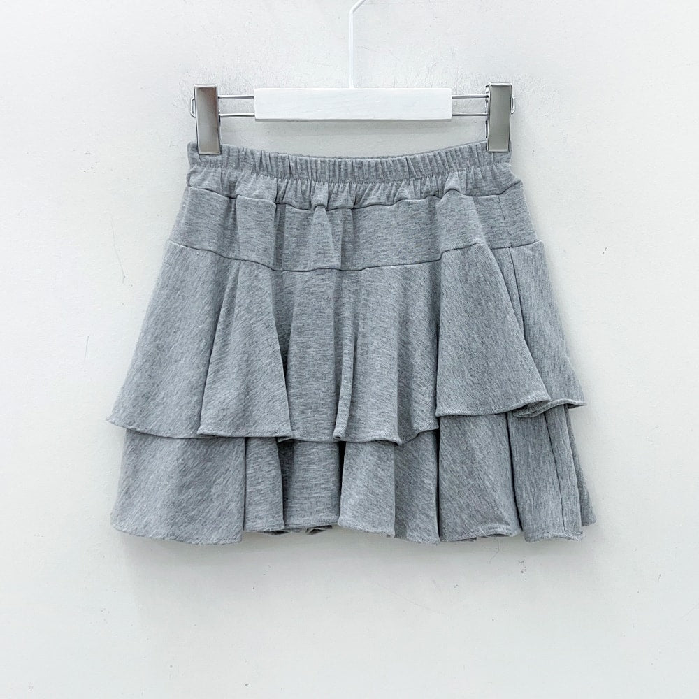 Pleated Mini Skirt with Elastic Waist IM12
