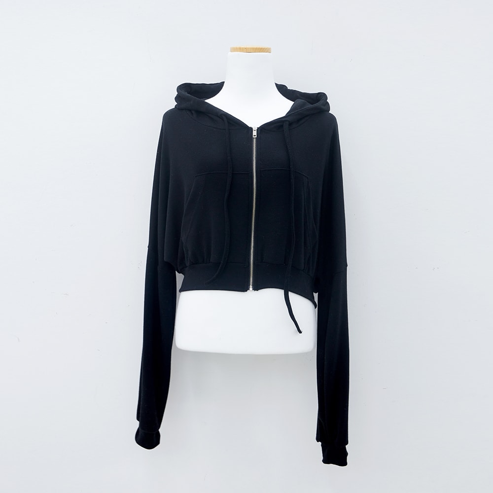 Cropped Zip Up Hoodie IM12