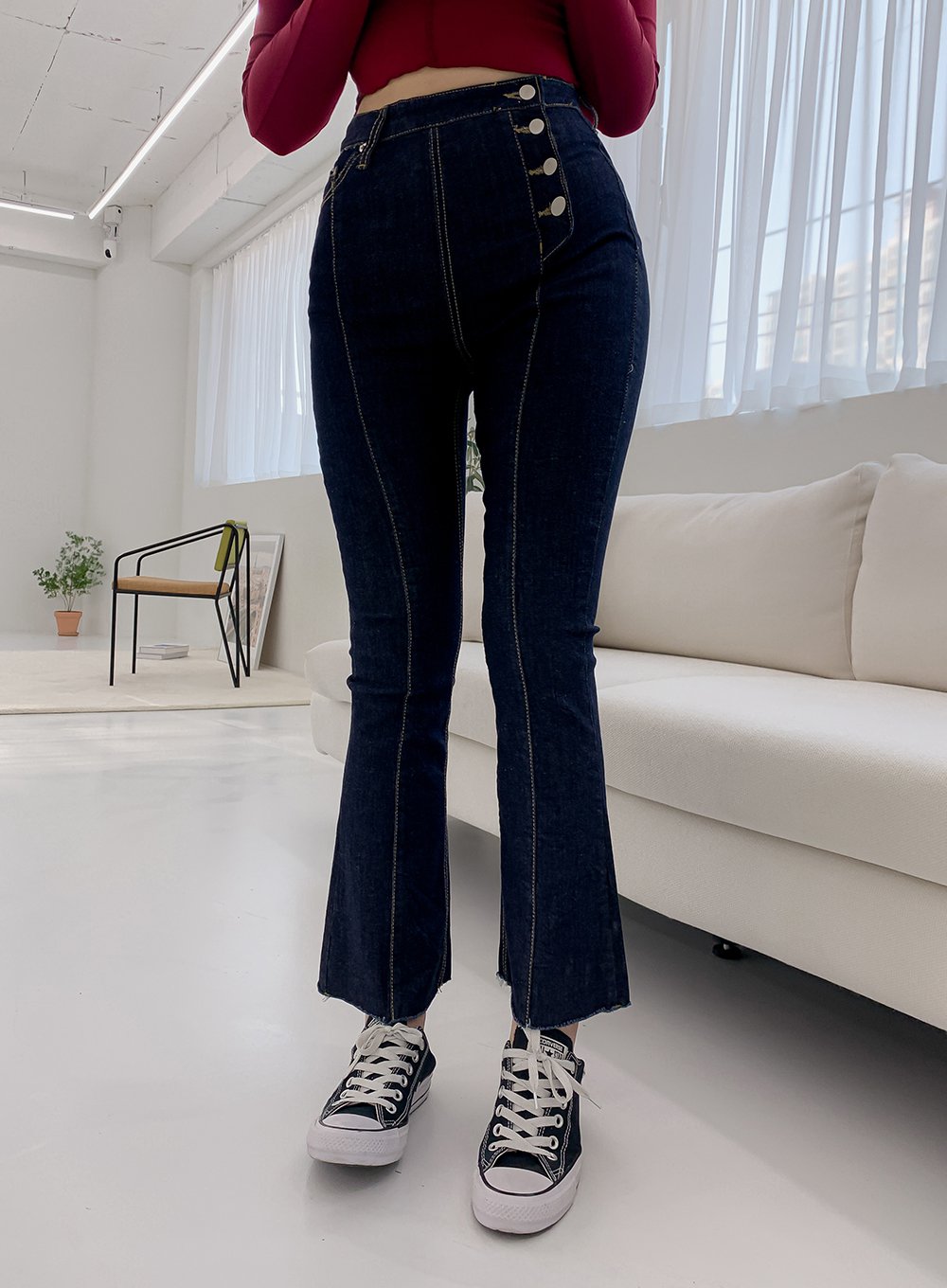 High Waist Bootcut Jeans IM20
