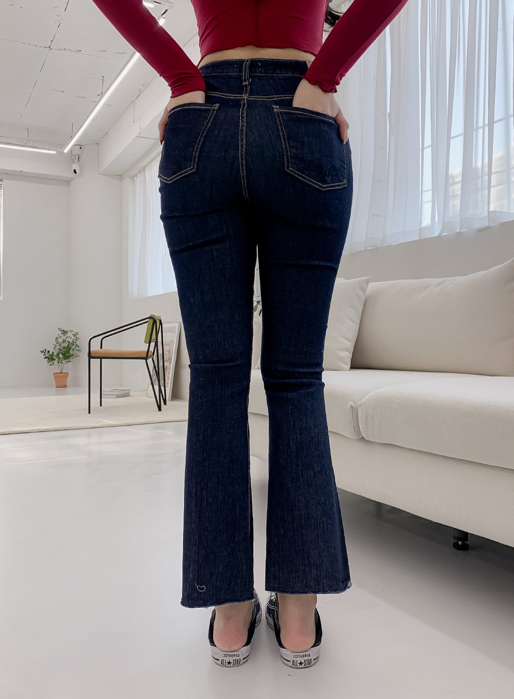 High Waist Bootcut Jeans IM20