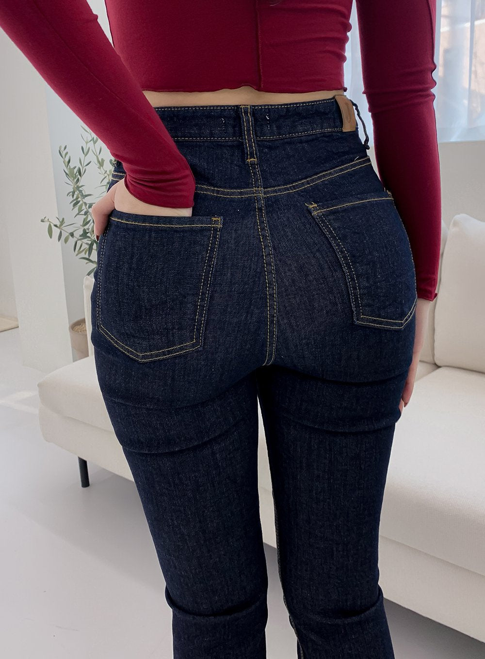 High Waist Bootcut Jeans IM20