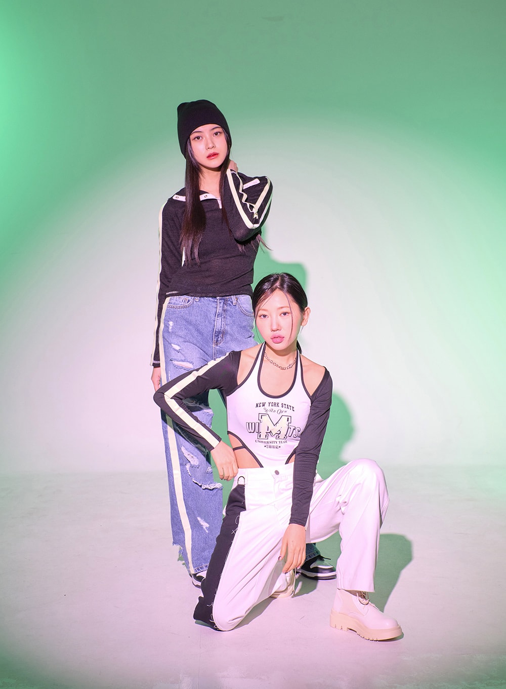 Graphic Two Color Bodysuit BJ331