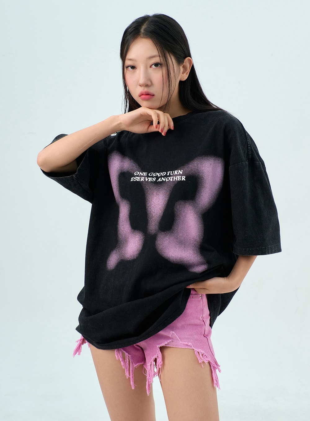 Ripped Color Shorts BU308