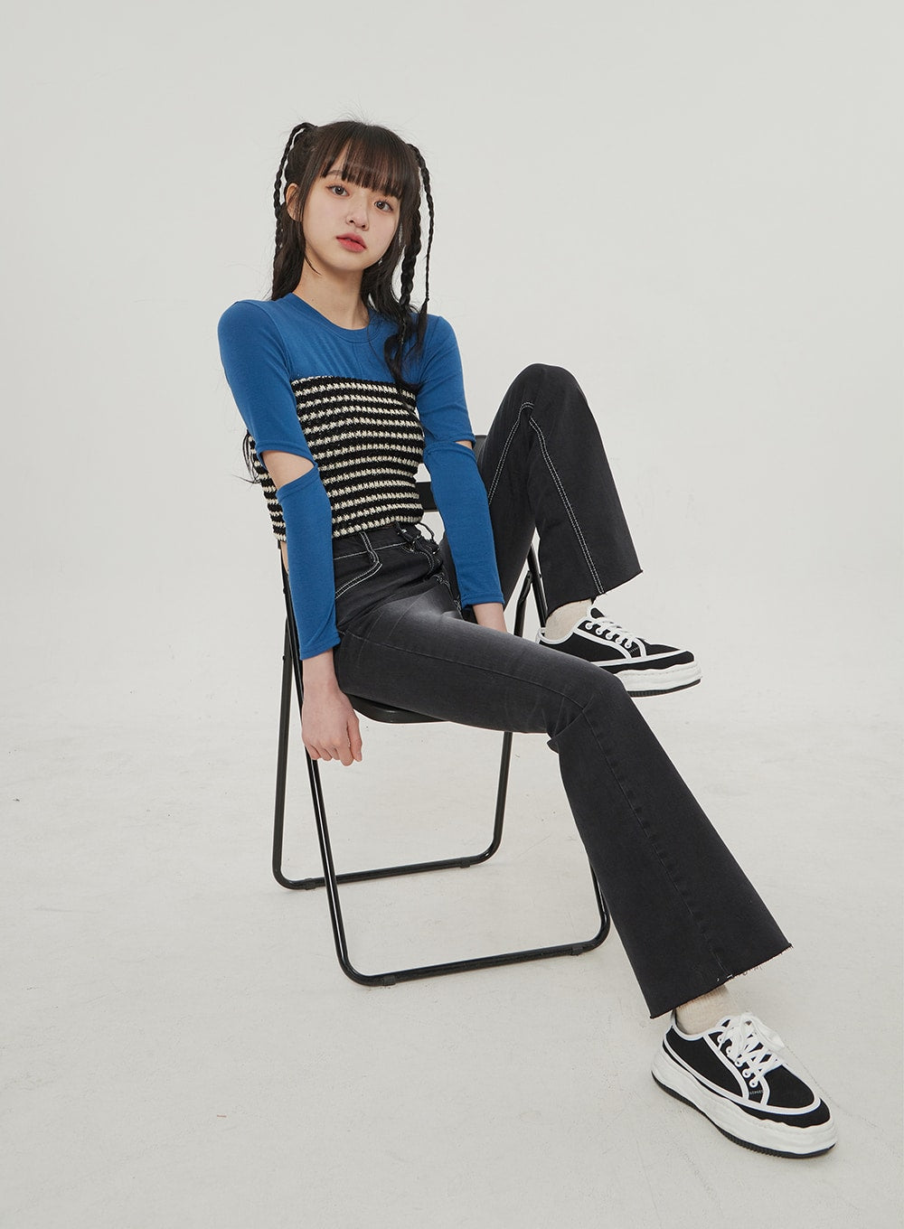 Black Bootcut Jeans BF309