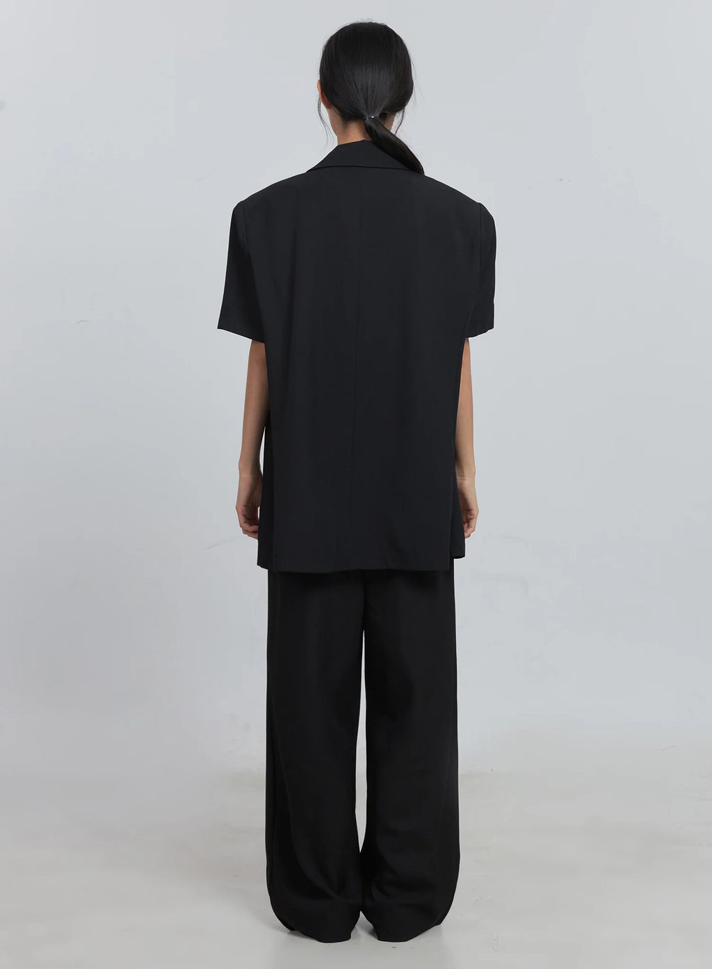 Layered Pintuck Wide-Leg Pants IU512