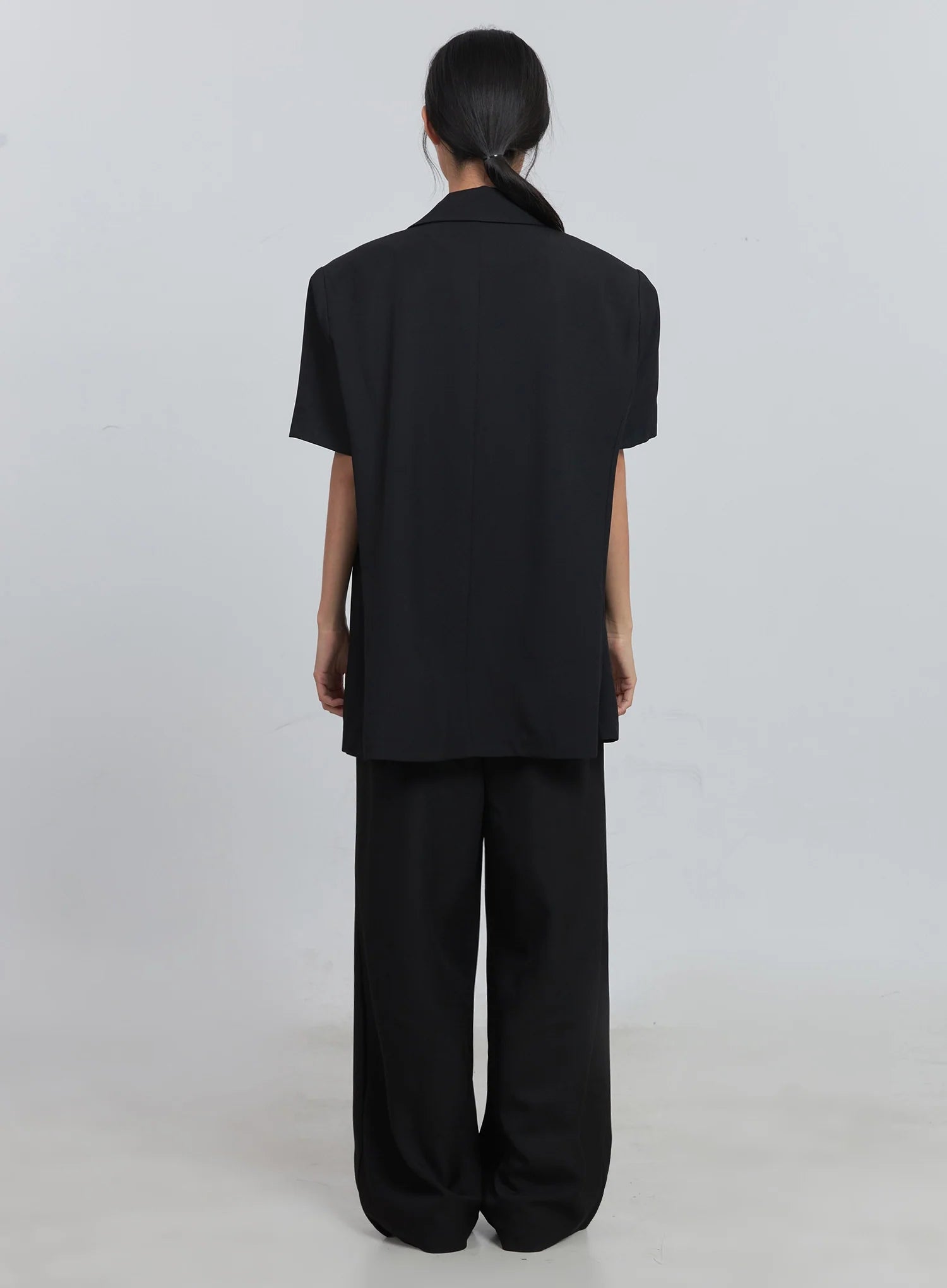 Layered Pintuck Wide-Leg Pants IU512