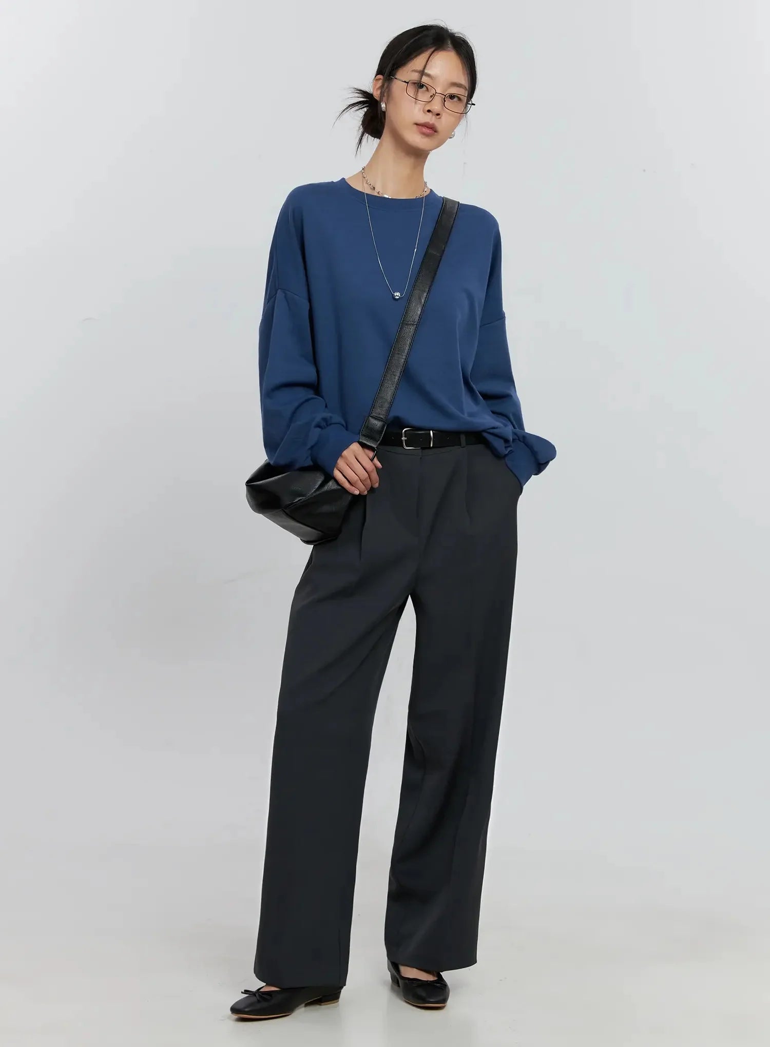 Classic Grey Crewneck Sweatshirt IS516