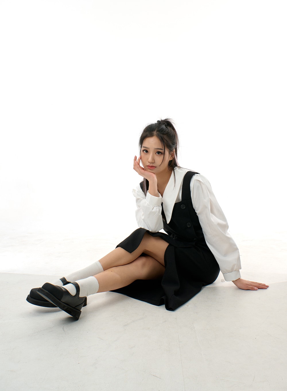 Side Button Detail Sleeveless Maxi Dress BJ312