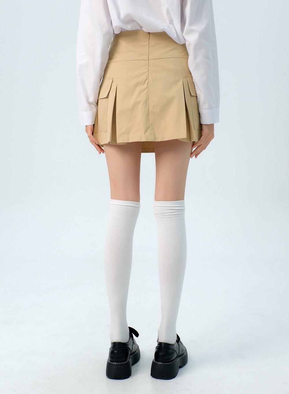 Double Pocket Pleated Mini Skirt IG312