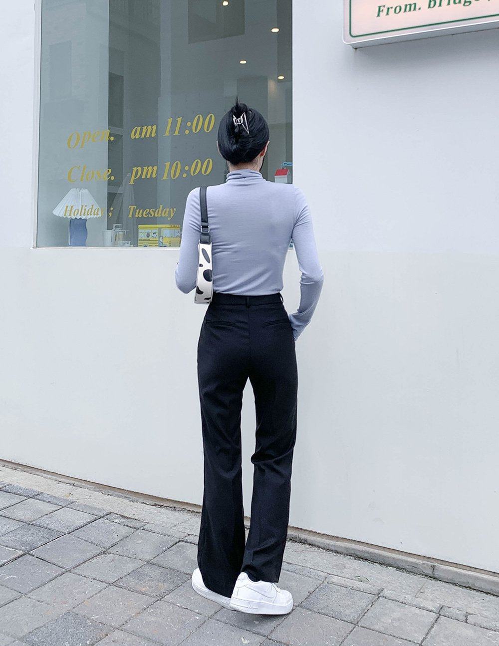 Turtleneck Warmer Crop Top CN08