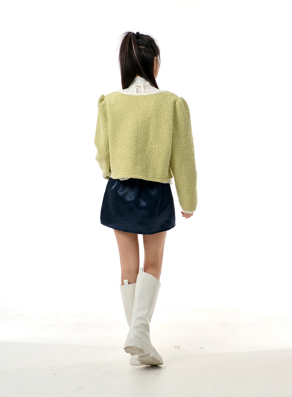 A-Line Satin Mini Skirt BJ310