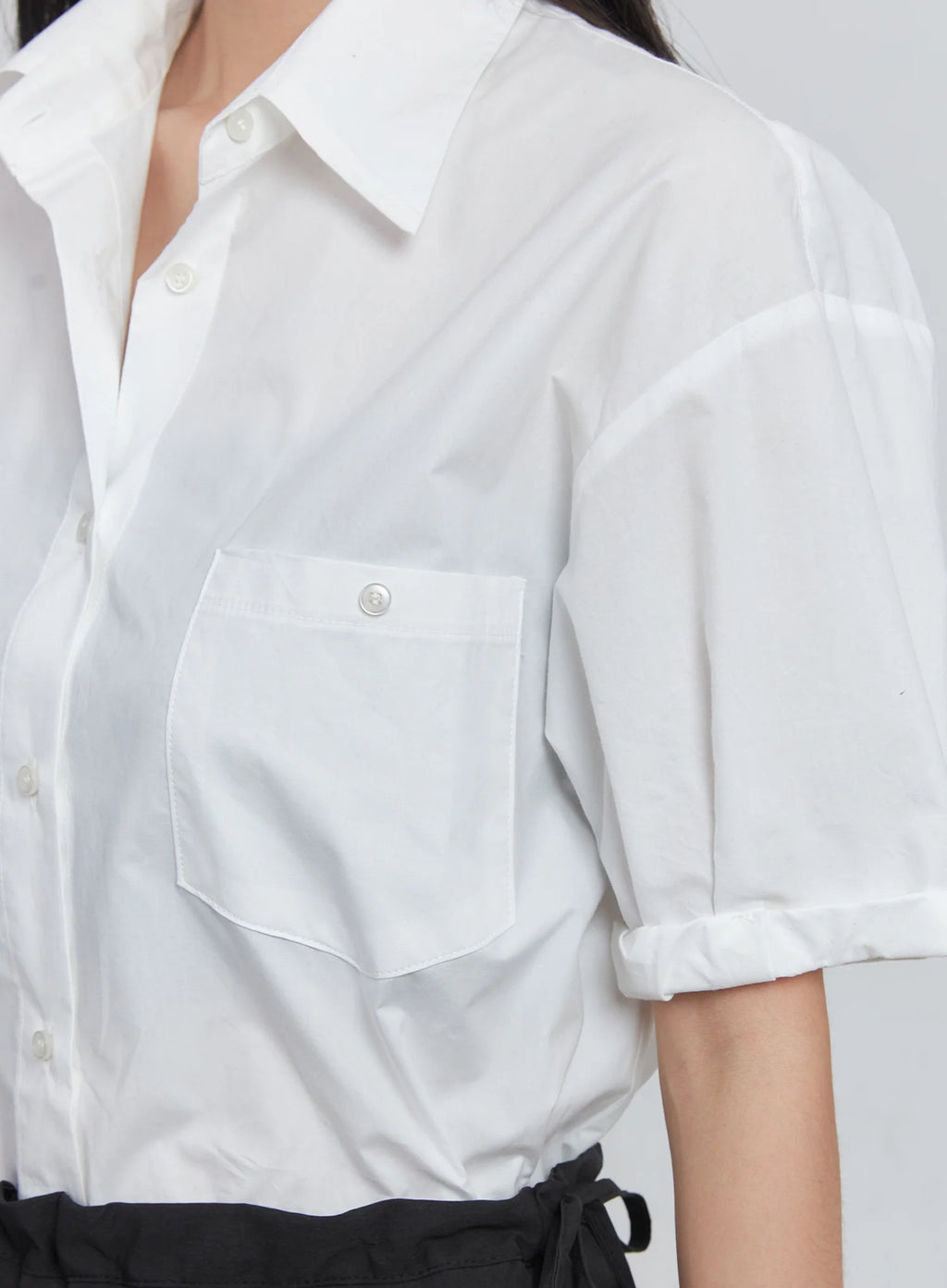 Roll-Up Short-Sleeve Collared Shirt IU512