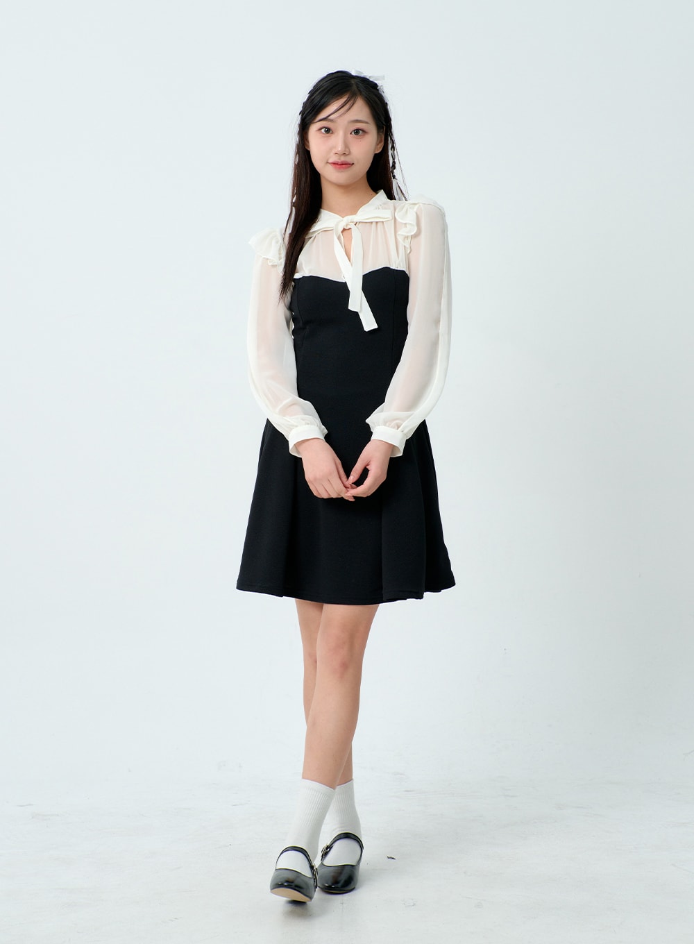 Cut Out Sleeve Mini Dress BM329