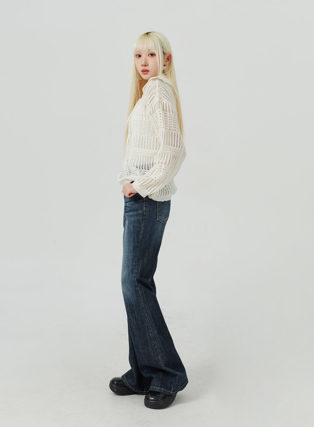 Dark Wash Bootcut Jeans BM322