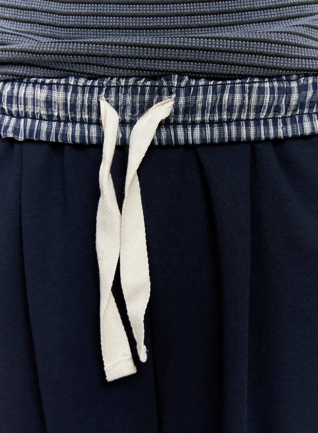 Men's Plaid Waistband Sweatpants IO502