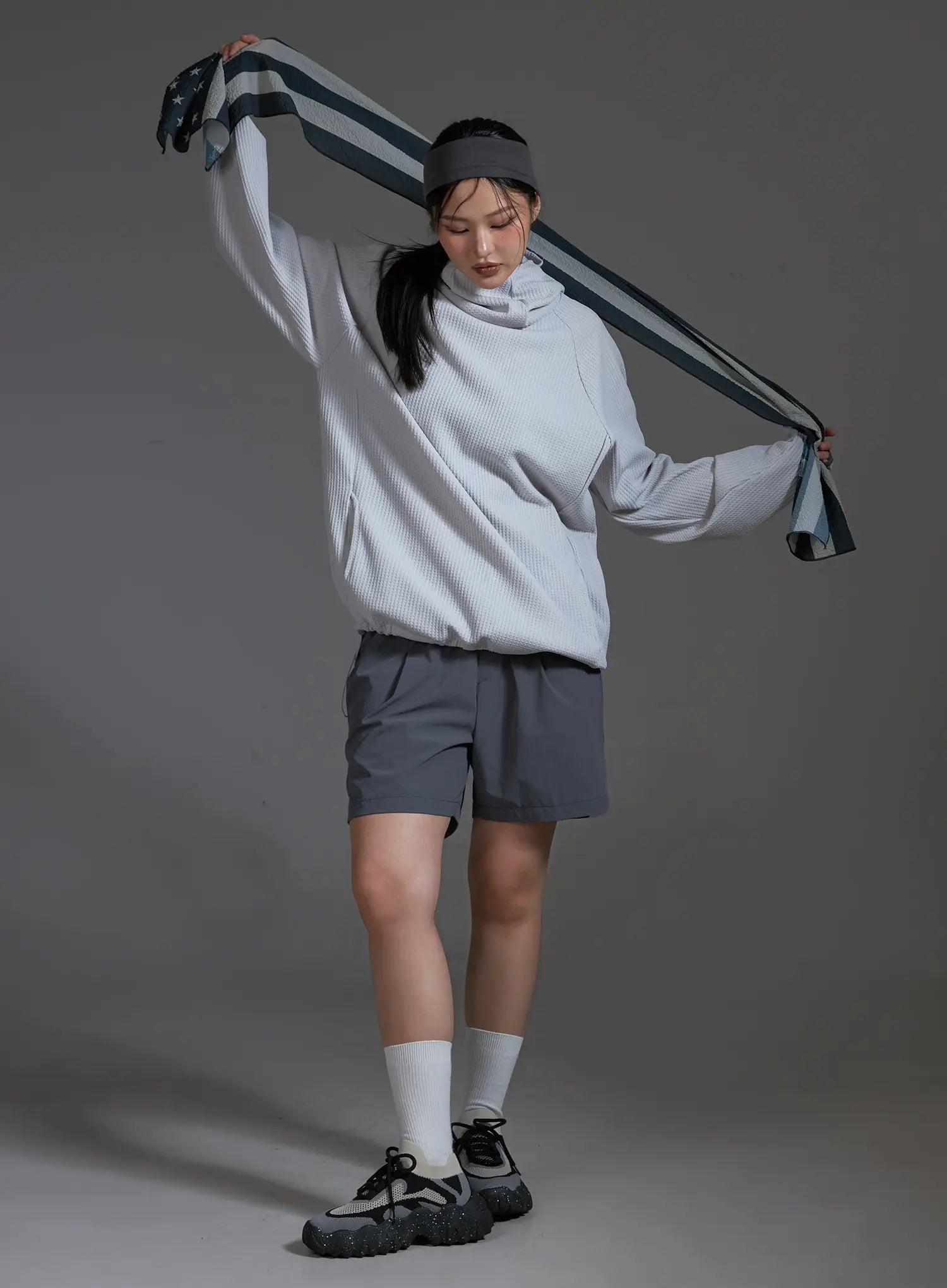 Casual Sporty Stretch Running Shorts (Dark Gray) IO517