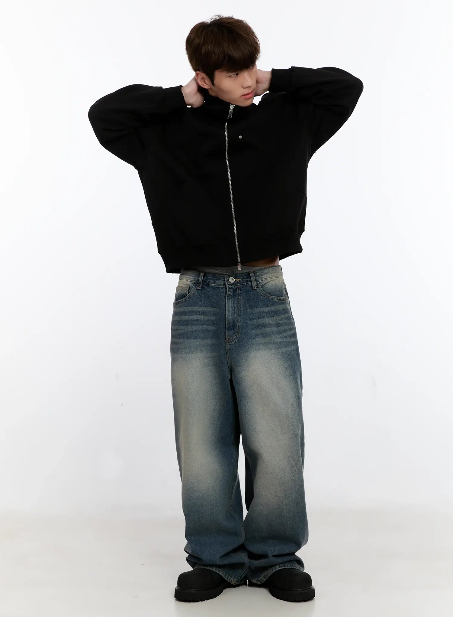 Men's Classic Two-Way Zip-Up Jacket IS529