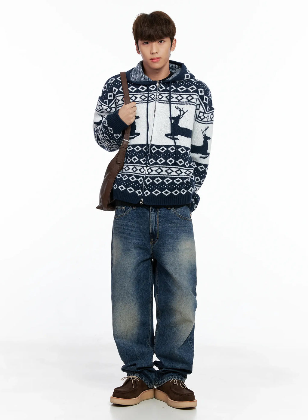 Men's Frost Hooded Knit Zip-Up IO502